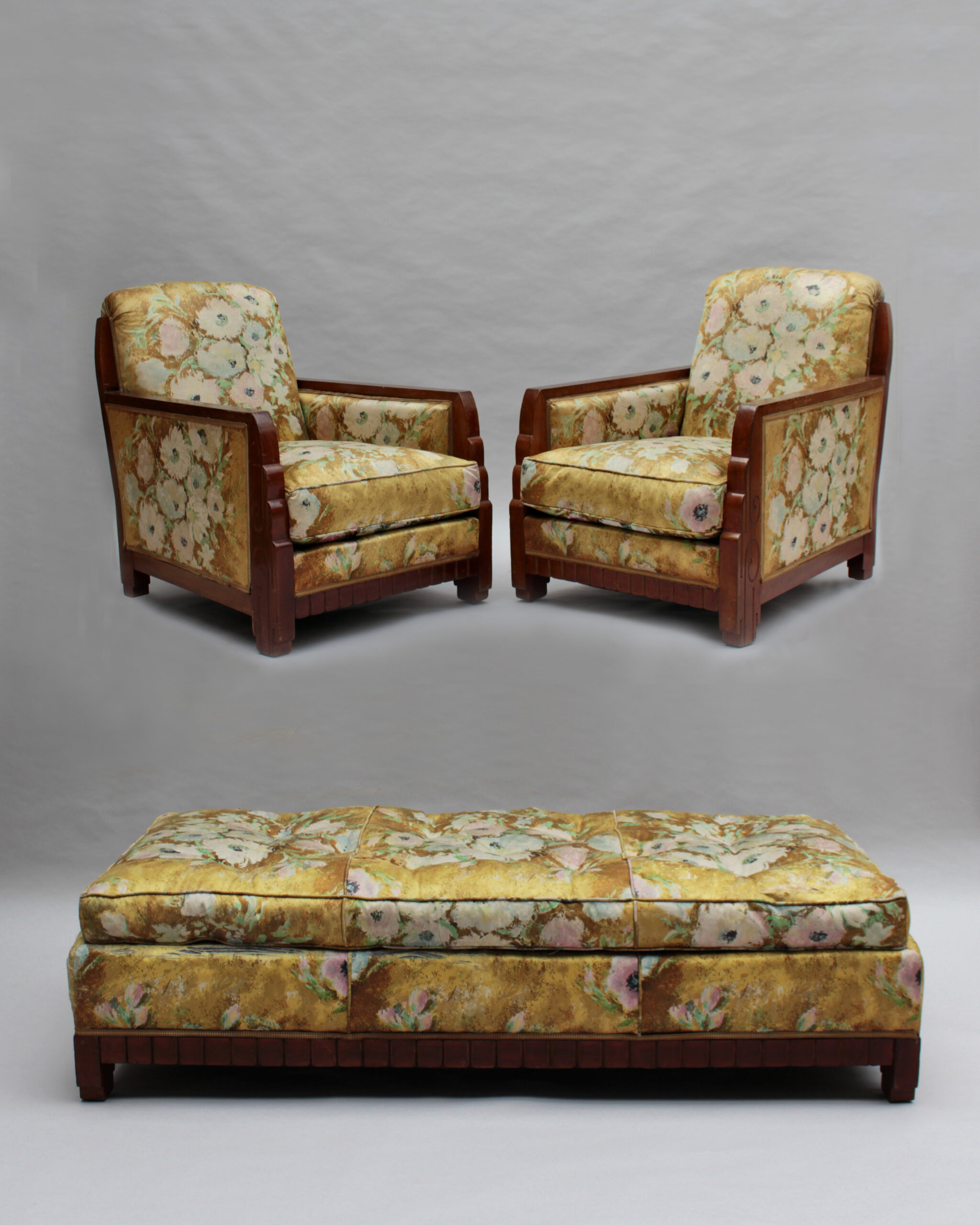 Pair of Fine French 1920's Armchairs att. to Dufrene (matching daybed available) - Image 18