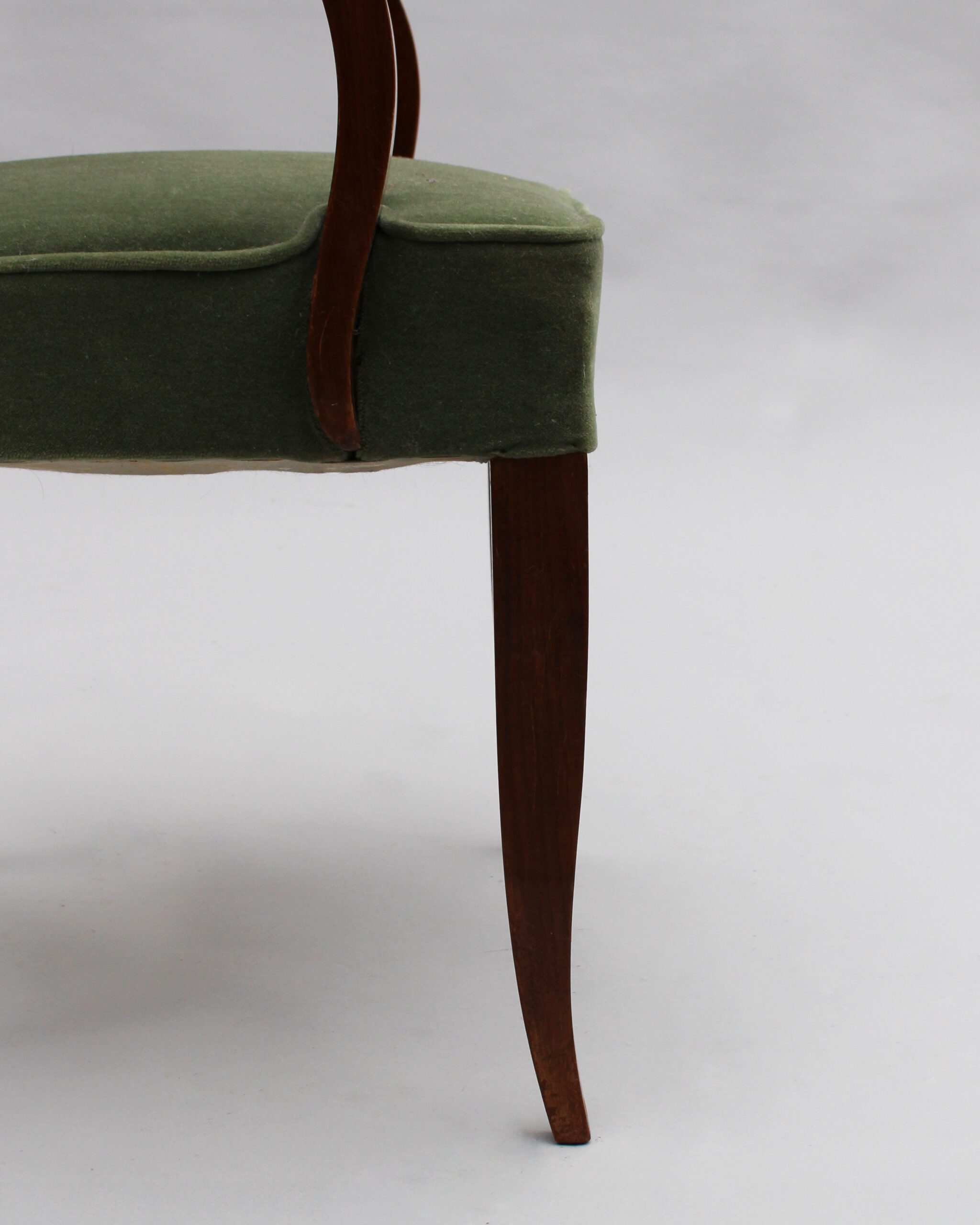 Fine French Art Deco Mahogany Armchair by Gaston Poisson - Image 9