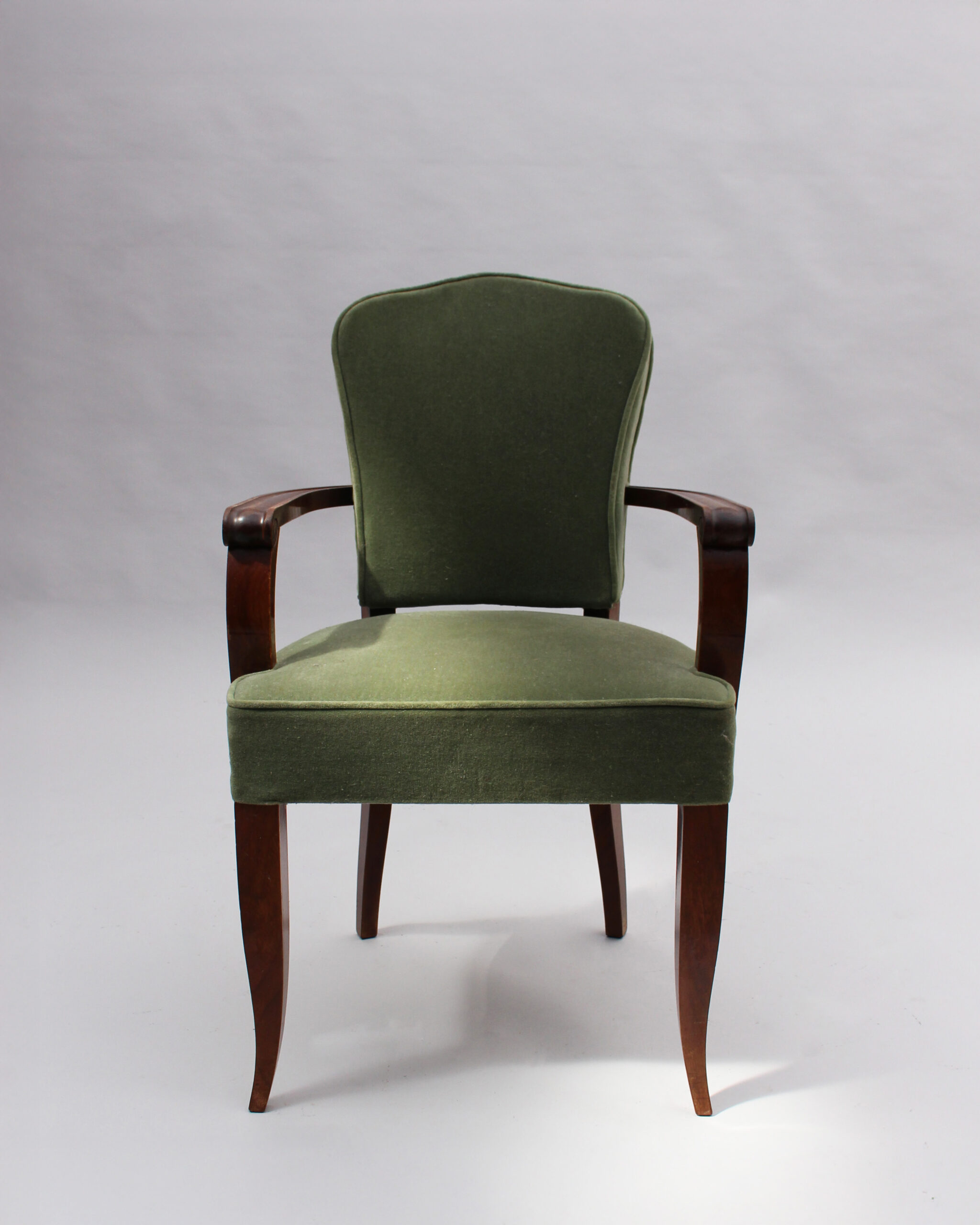 Fine French Art Deco Mahogany Armchair by Gaston Poisson - Image 2