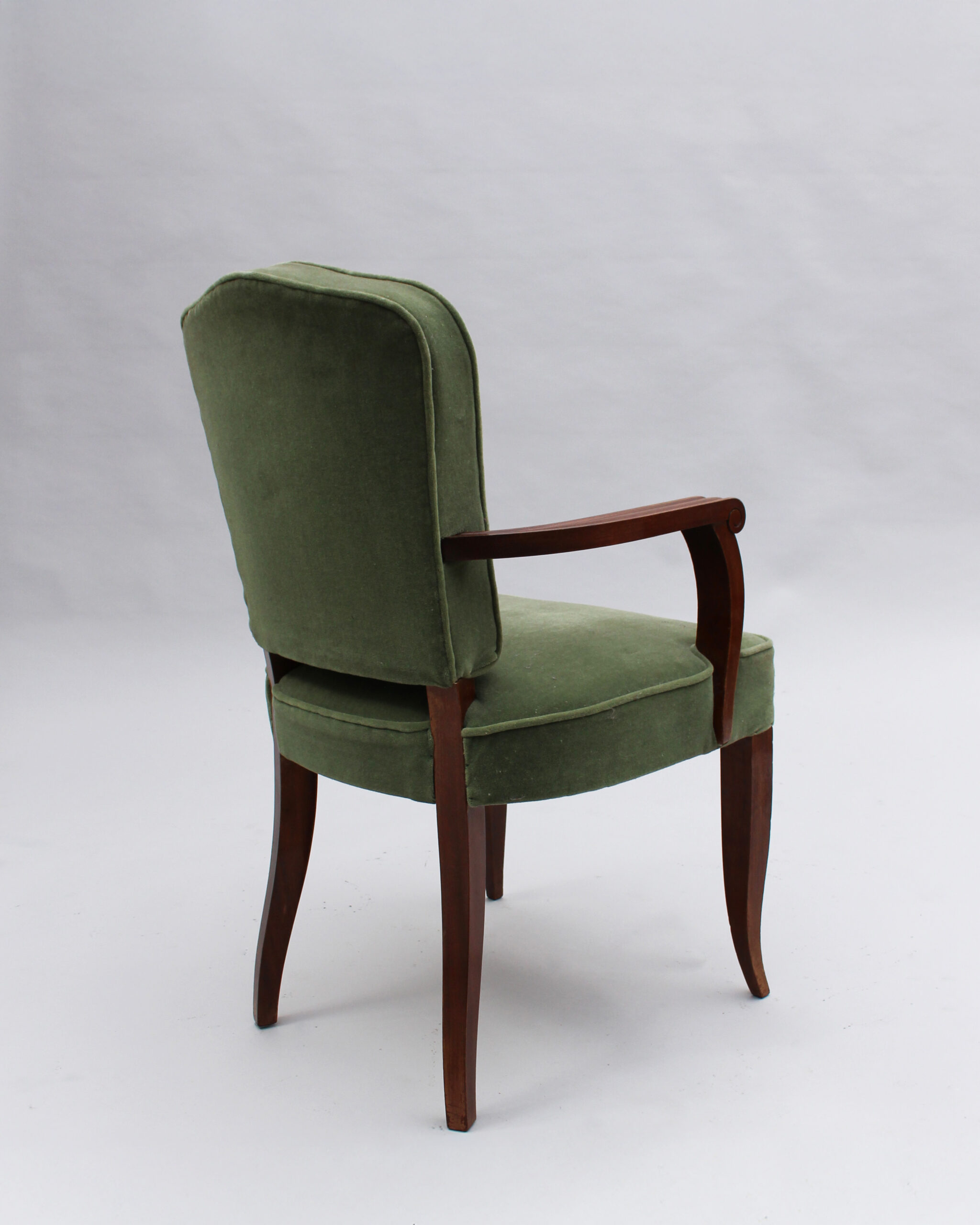 Fine French Art Deco Mahogany Armchair by Gaston Poisson - Image 5