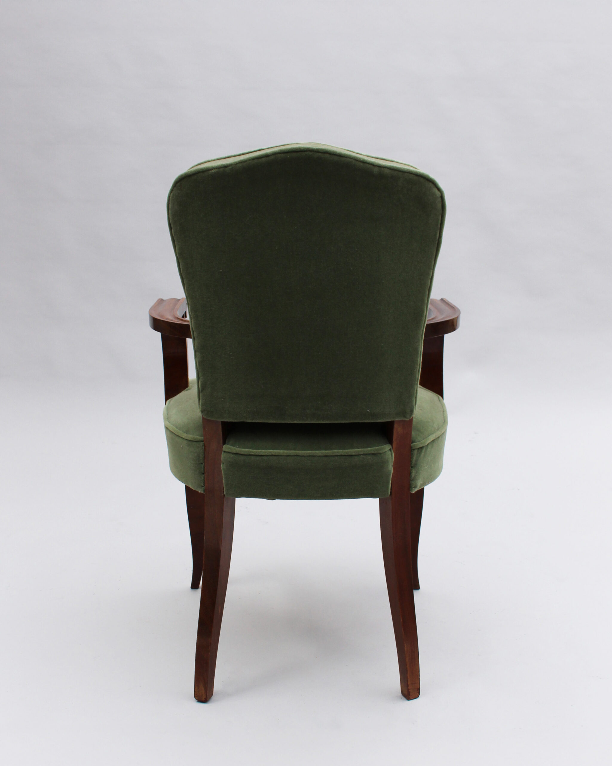 Fine French Art Deco Mahogany Armchair by Gaston Poisson - Image 6