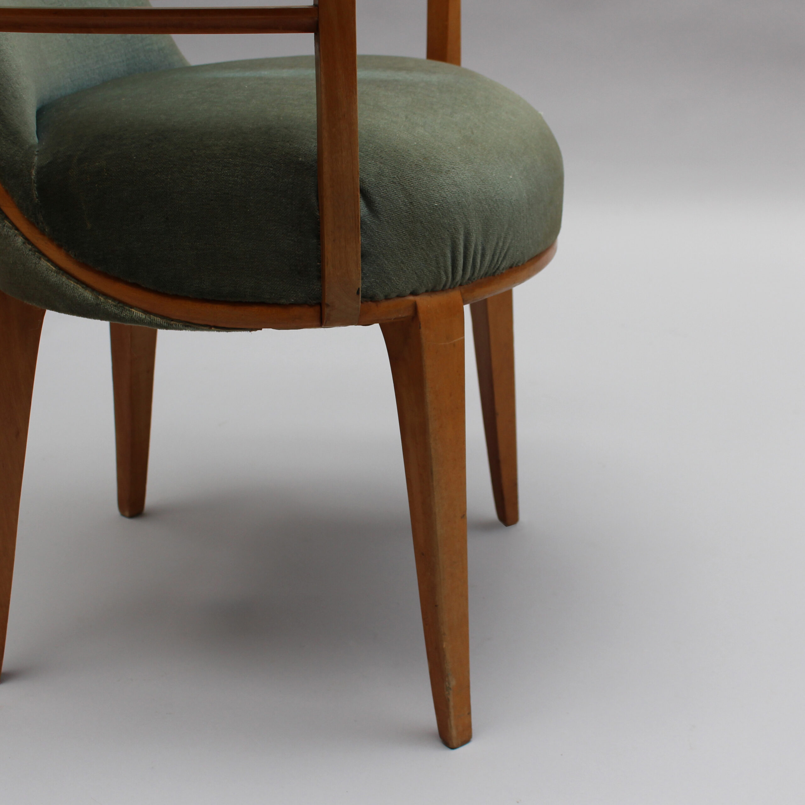 Fine French Art Deco Sycamore Armchair, Circa 1940 - Image 12