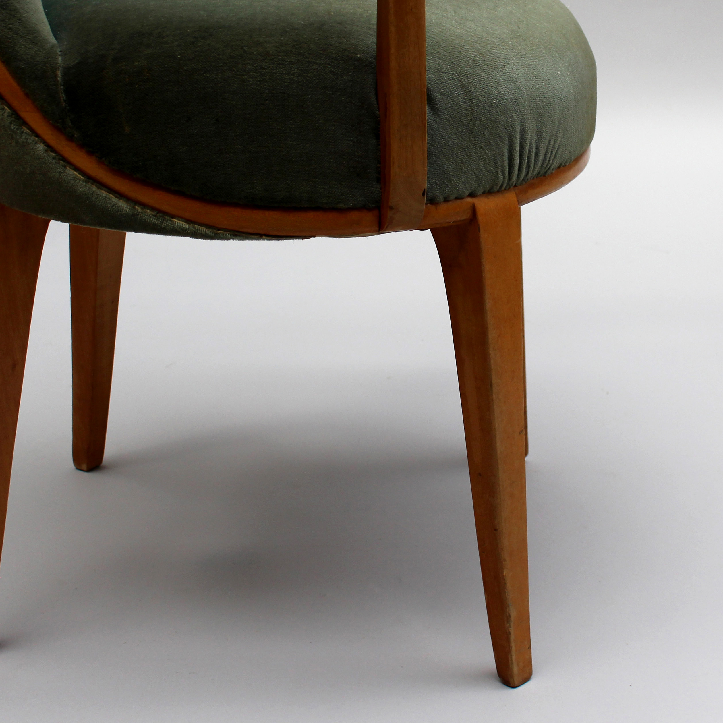 Fine French Art Deco Sycamore Armchair, Circa 1940 - Image 13
