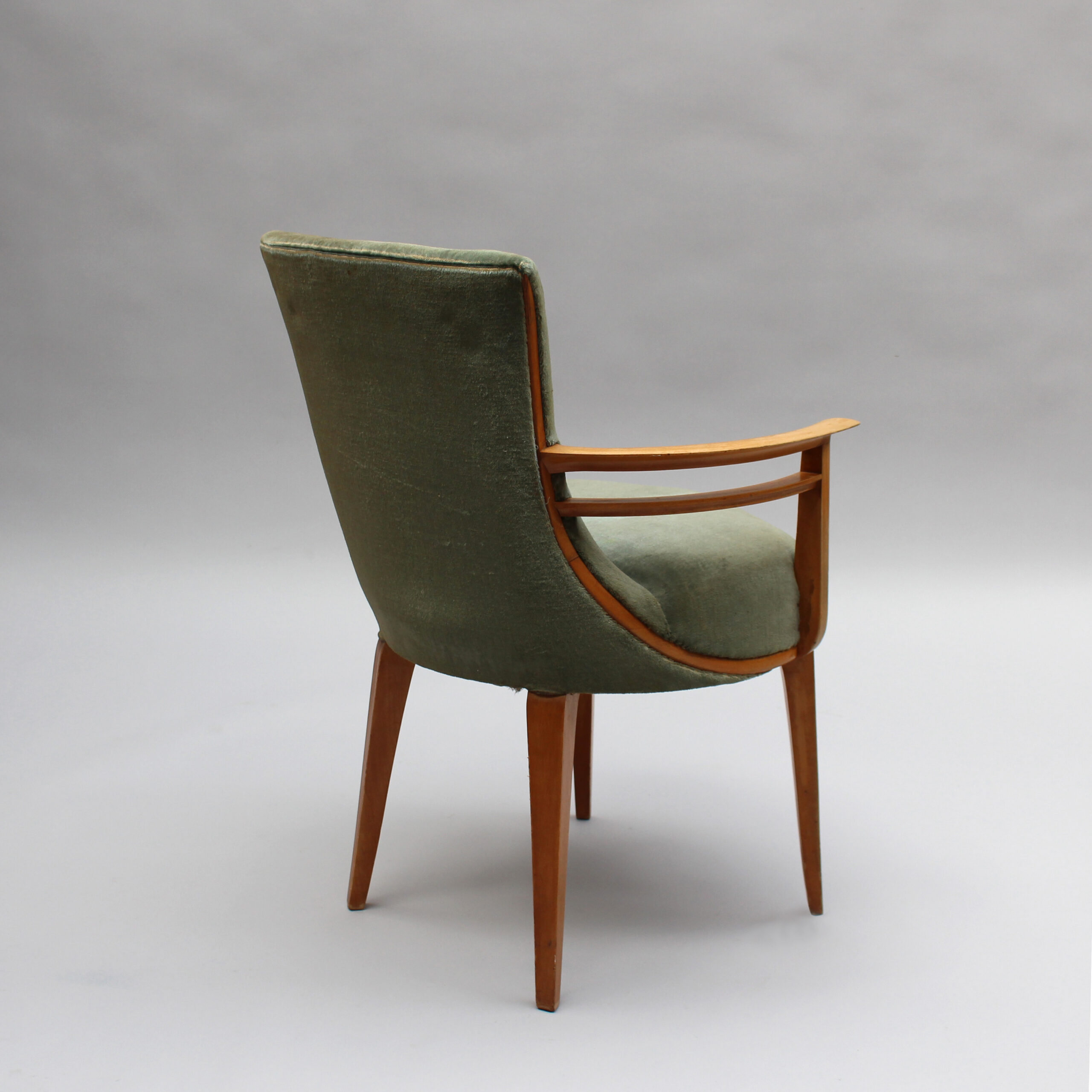 Fine French Art Deco Sycamore Armchair, Circa 1940 - Image 5