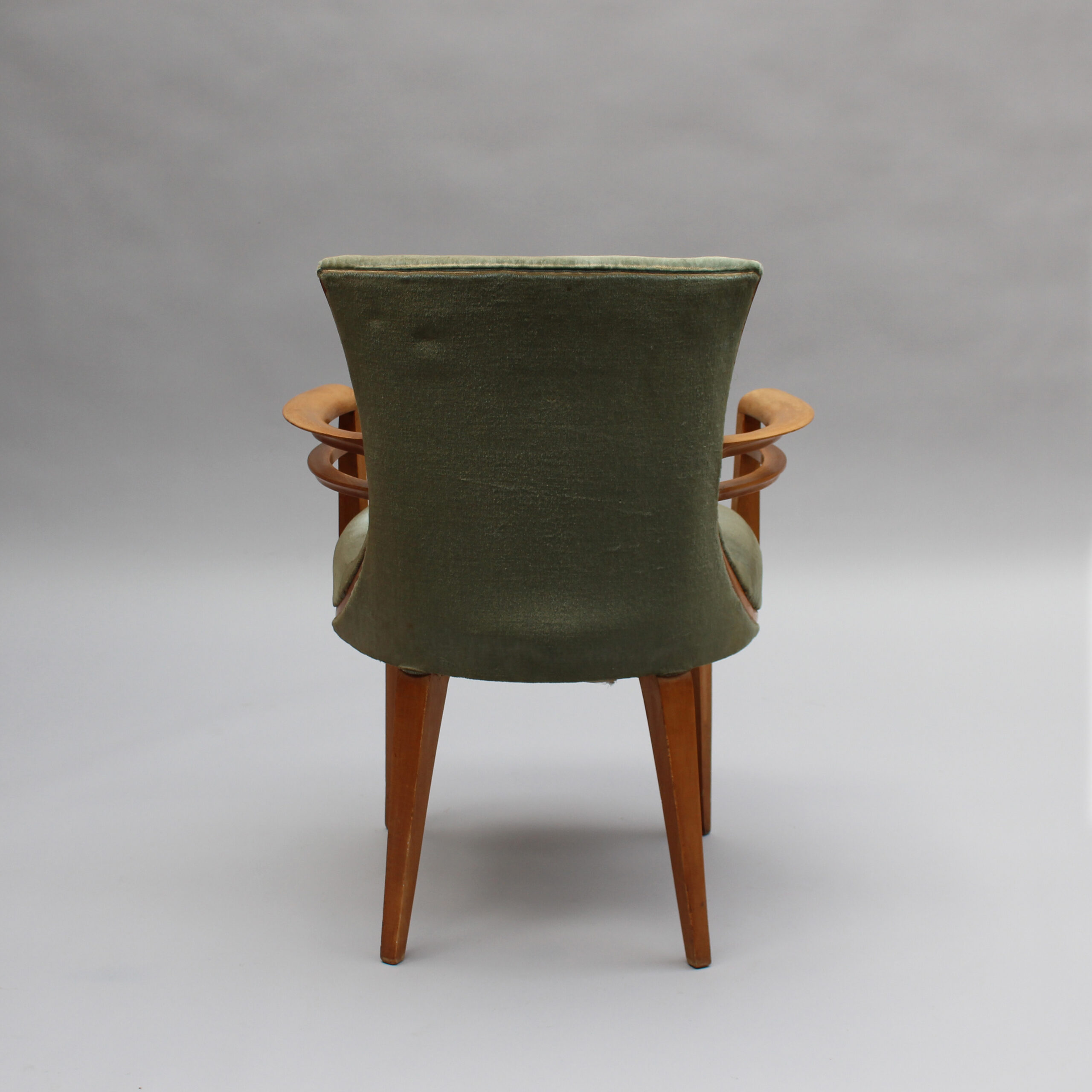 Fine French Art Deco Sycamore Armchair, Circa 1940 - Image 6