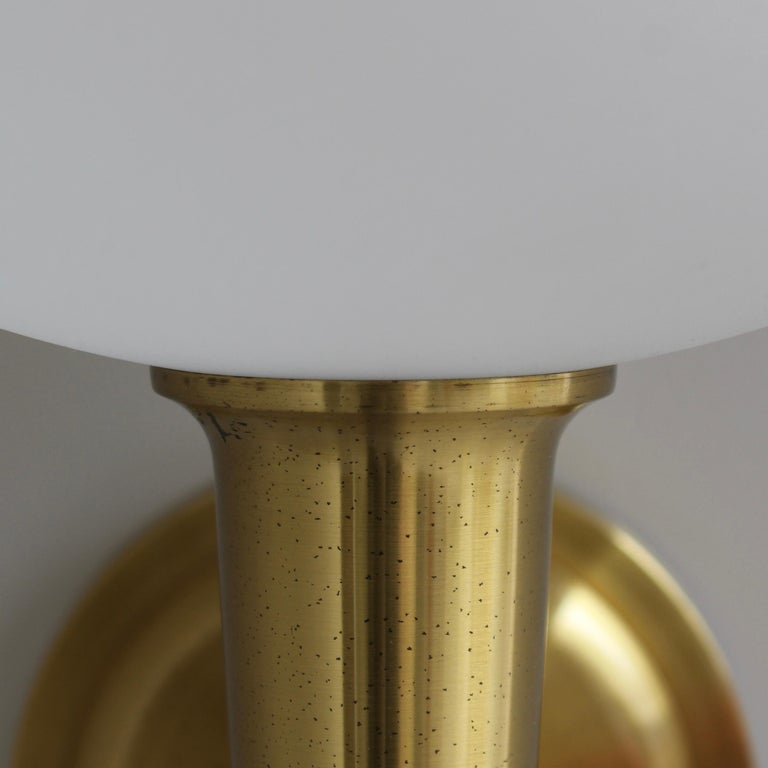 3 Fine French 1950s Glass and Bronze "Torch" Sconces by Atelier Perzel - Image 4