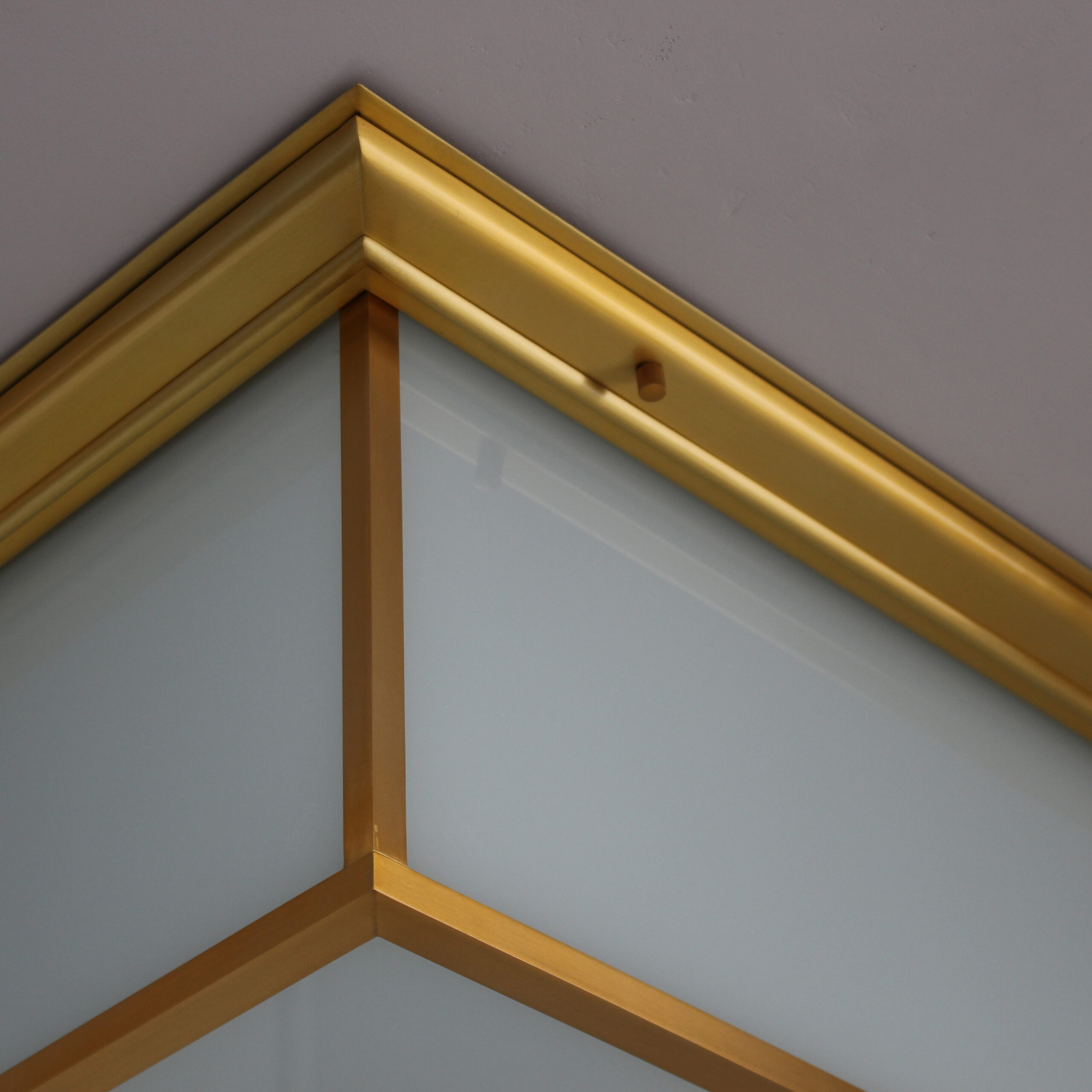 8 Large Fine French Mid-Century Bronze Flush Mounts with Saint-Gobain Glass - Image 7
