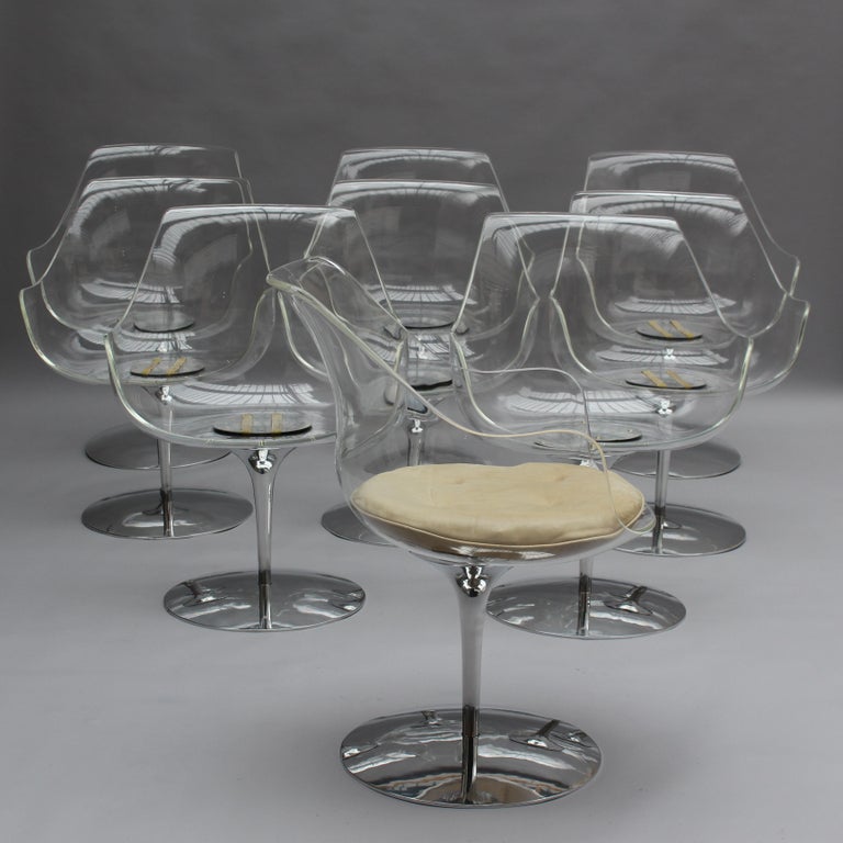 20 Fine 1960s Lucite 'Champagne' Chairs by Estelle & Erwin Laverne - Image 9