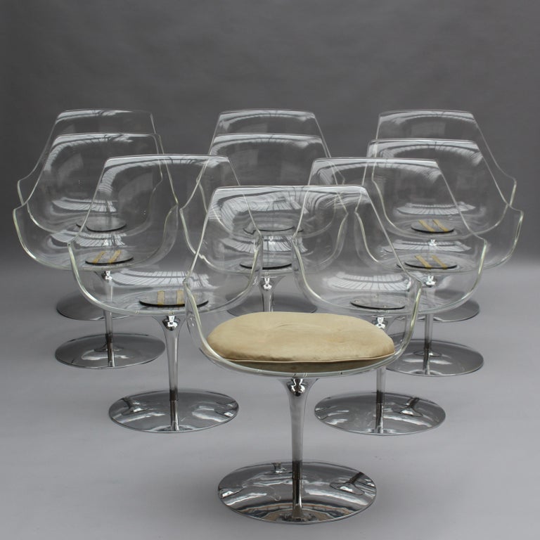20 Fine 1960s Lucite 'Champagne' Chairs by Estelle & Erwin Laverne - Image 10