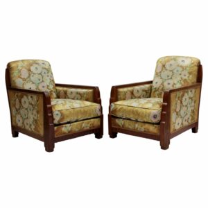 Pair of Fine French 1920's Armchairs att. to Dufrene (matching daybed available)
