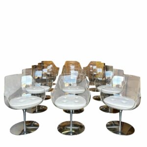 20 Fine 1960s Lucite 'Champagne' Chairs by Estelle & Erwin Laverne