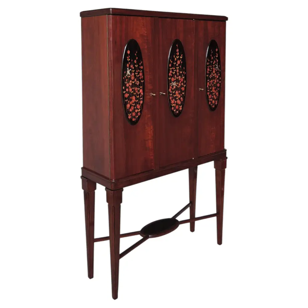 Fine French Early Art Deco Three-Door Cabinet by Maurice Dufrêne