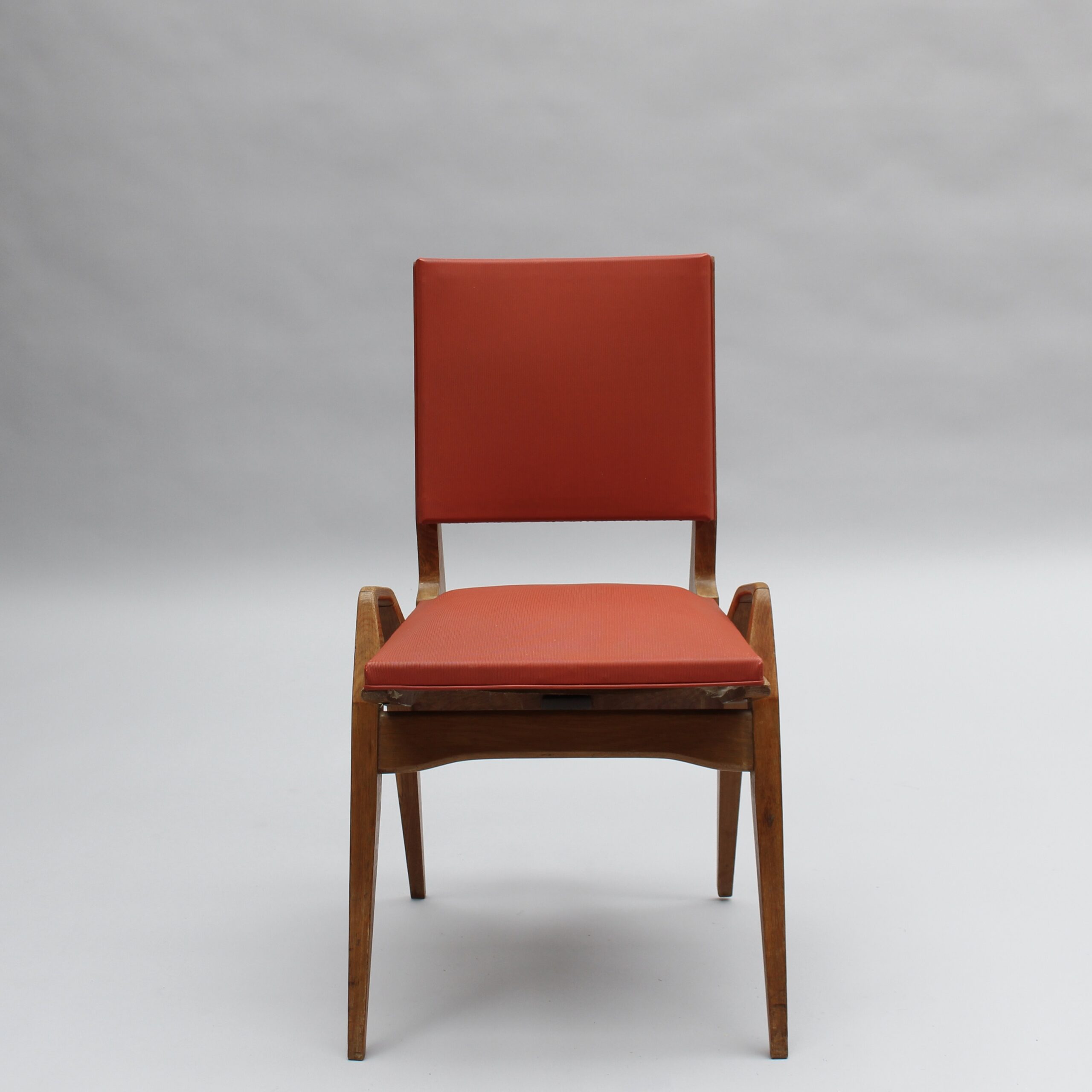 4 French 1950s Oak Chairs by Ségalot - Image 7