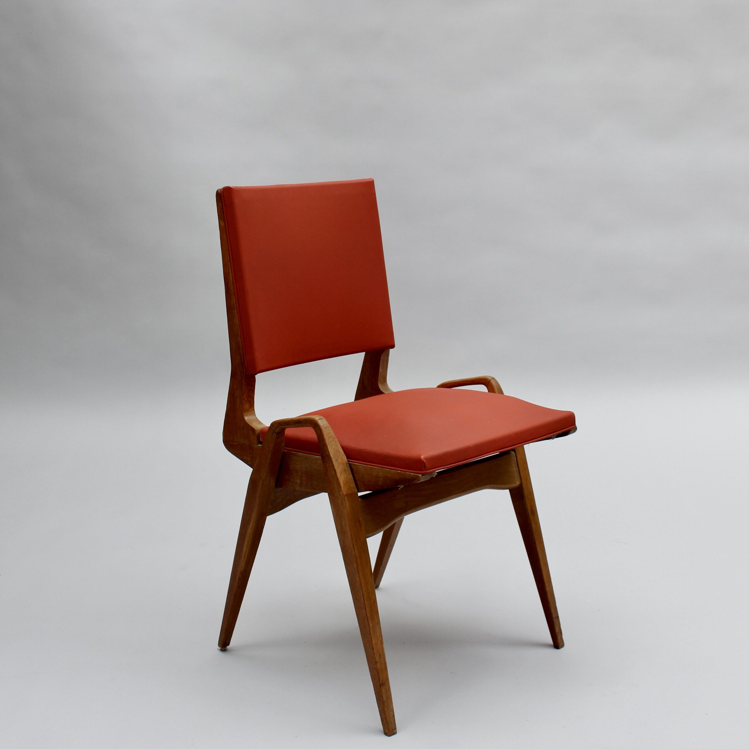 4 French 1950s Oak Chairs by Ségalot - Image 8