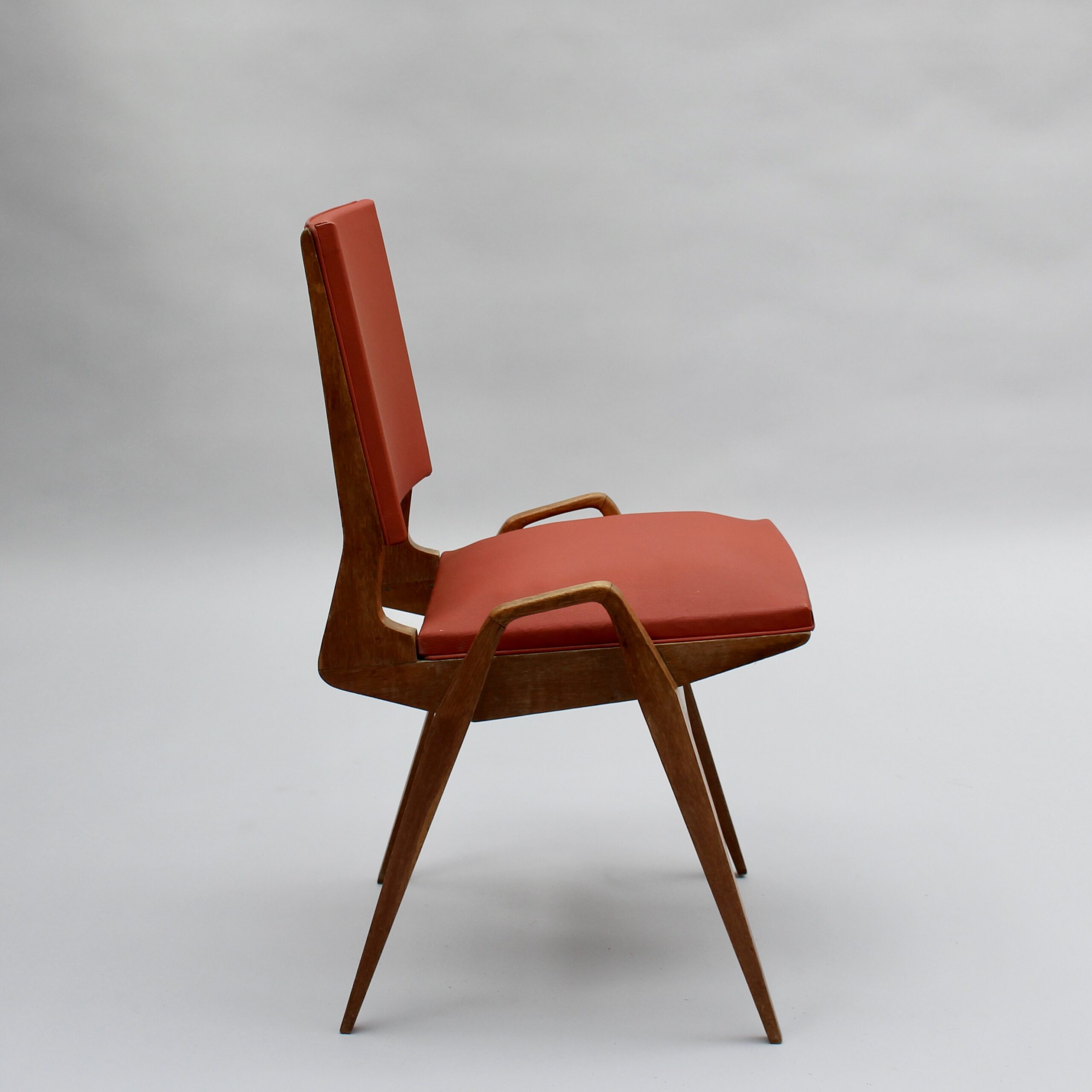 4 French 1950s Oak Chairs by Ségalot - Image 9