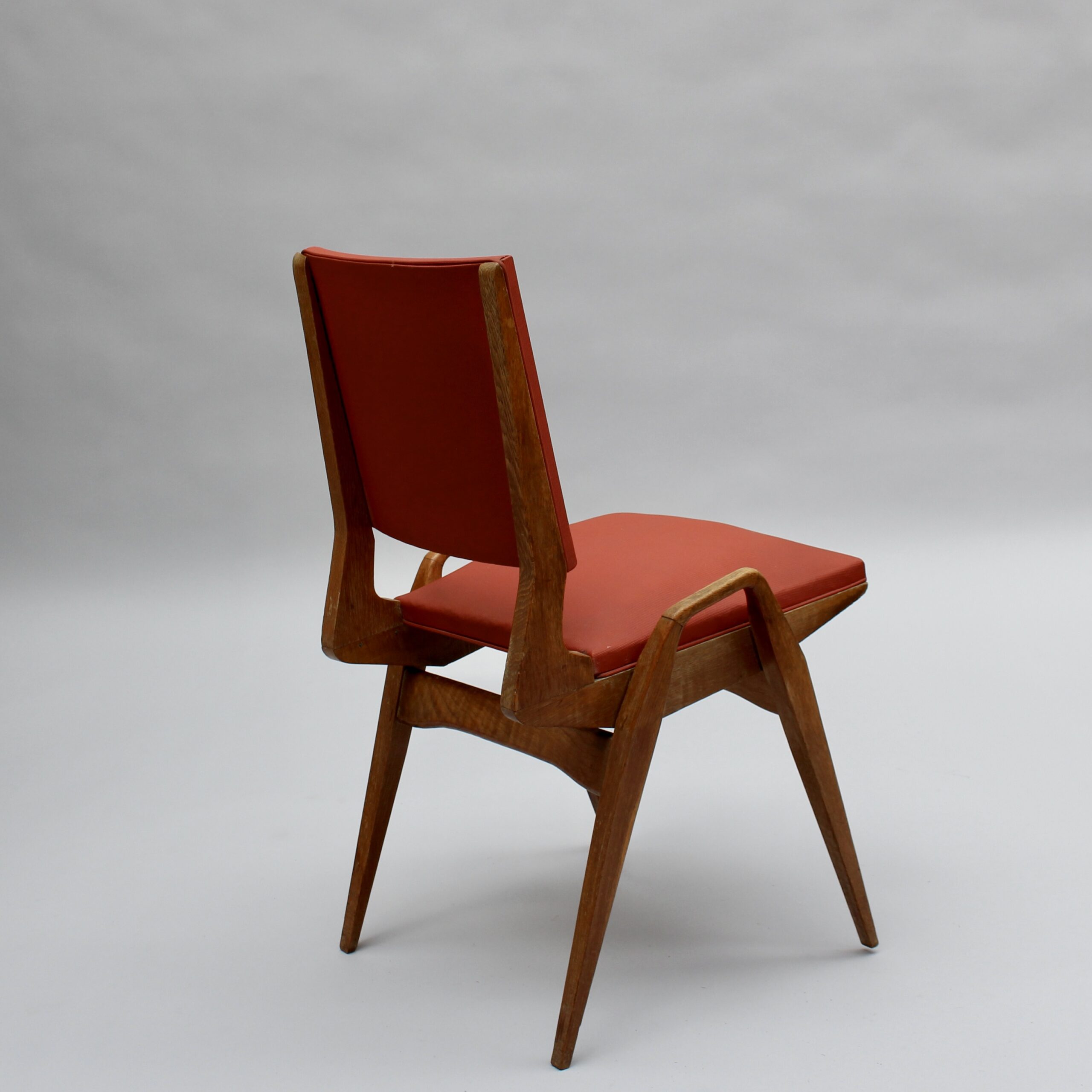 4 French 1950s Oak Chairs by Ségalot - Image 10
