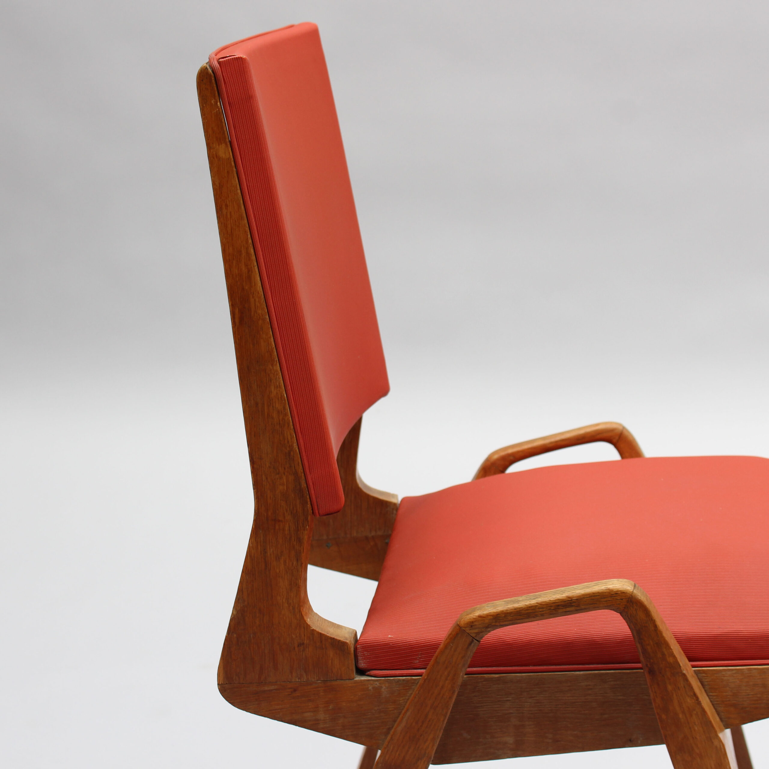 4 French 1950s Oak Chairs by Ségalot - Image 12