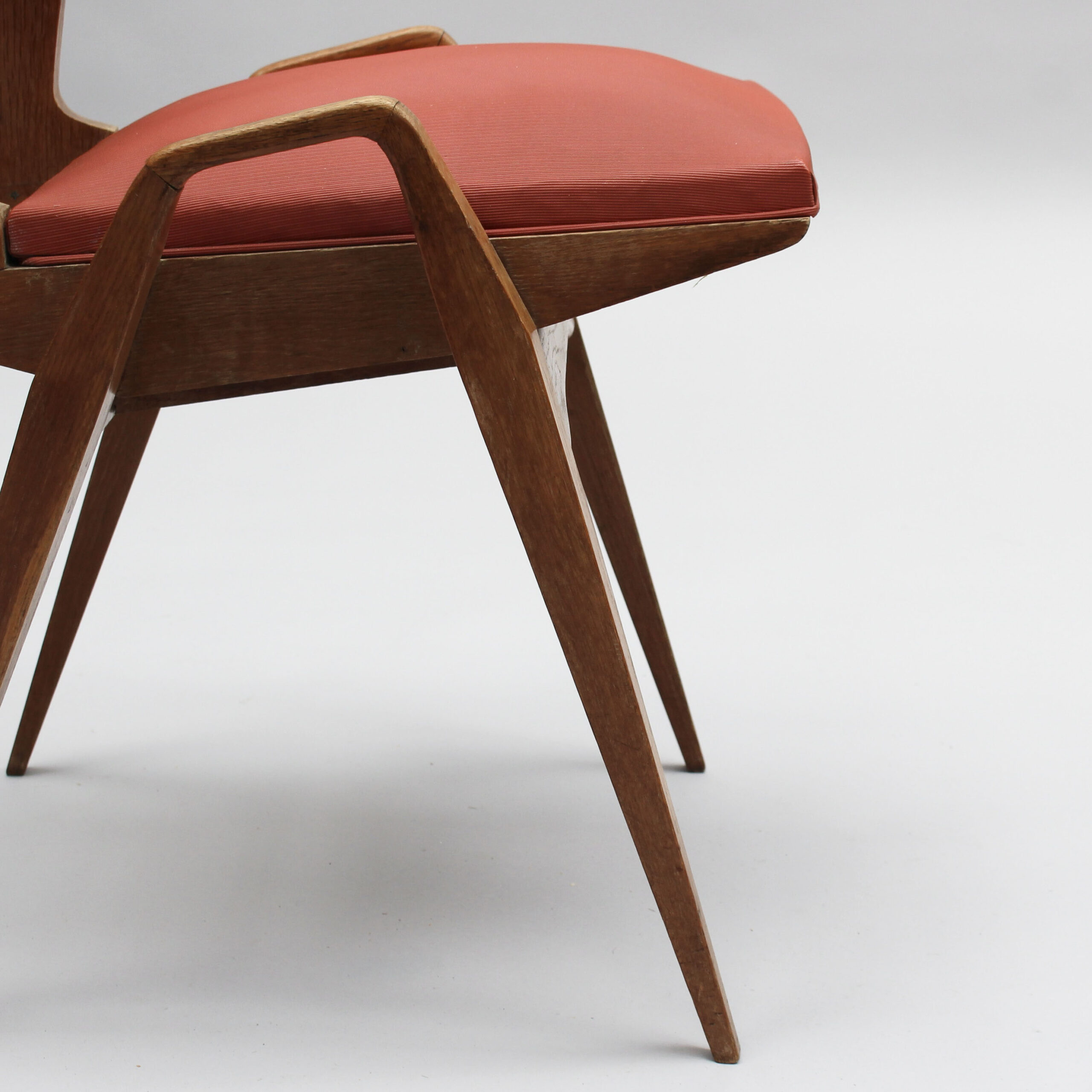 4 French 1950s Oak Chairs by Ségalot - Image 14