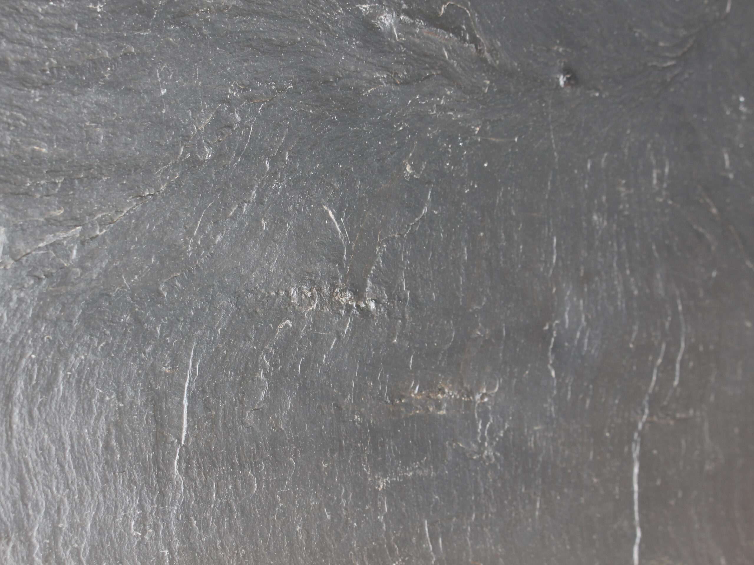 A French 1950s Sandblasted Oak and Slate Coffee Table - Image 14