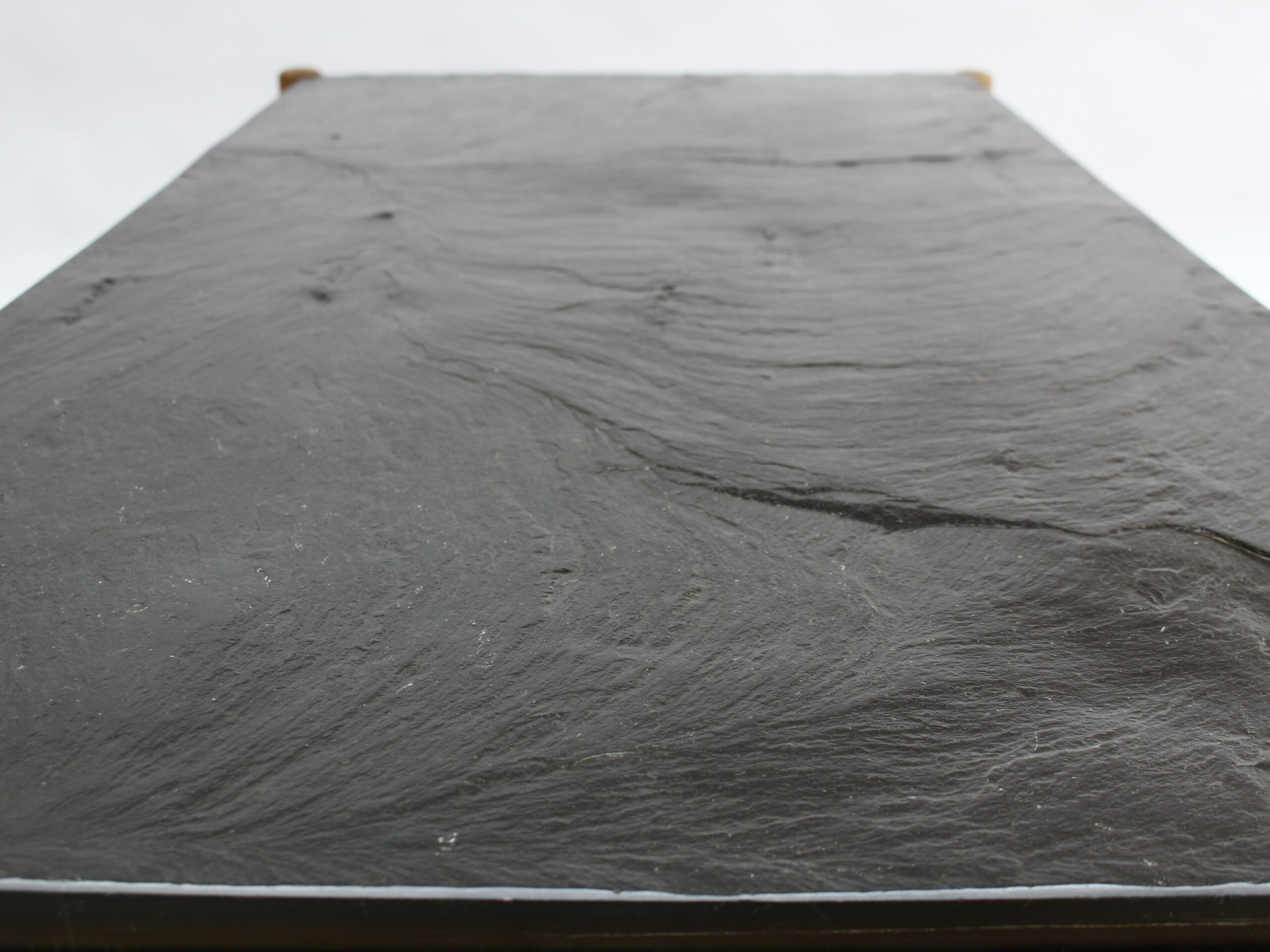 A French 1950s Sandblasted Oak and Slate Coffee Table - Image 12