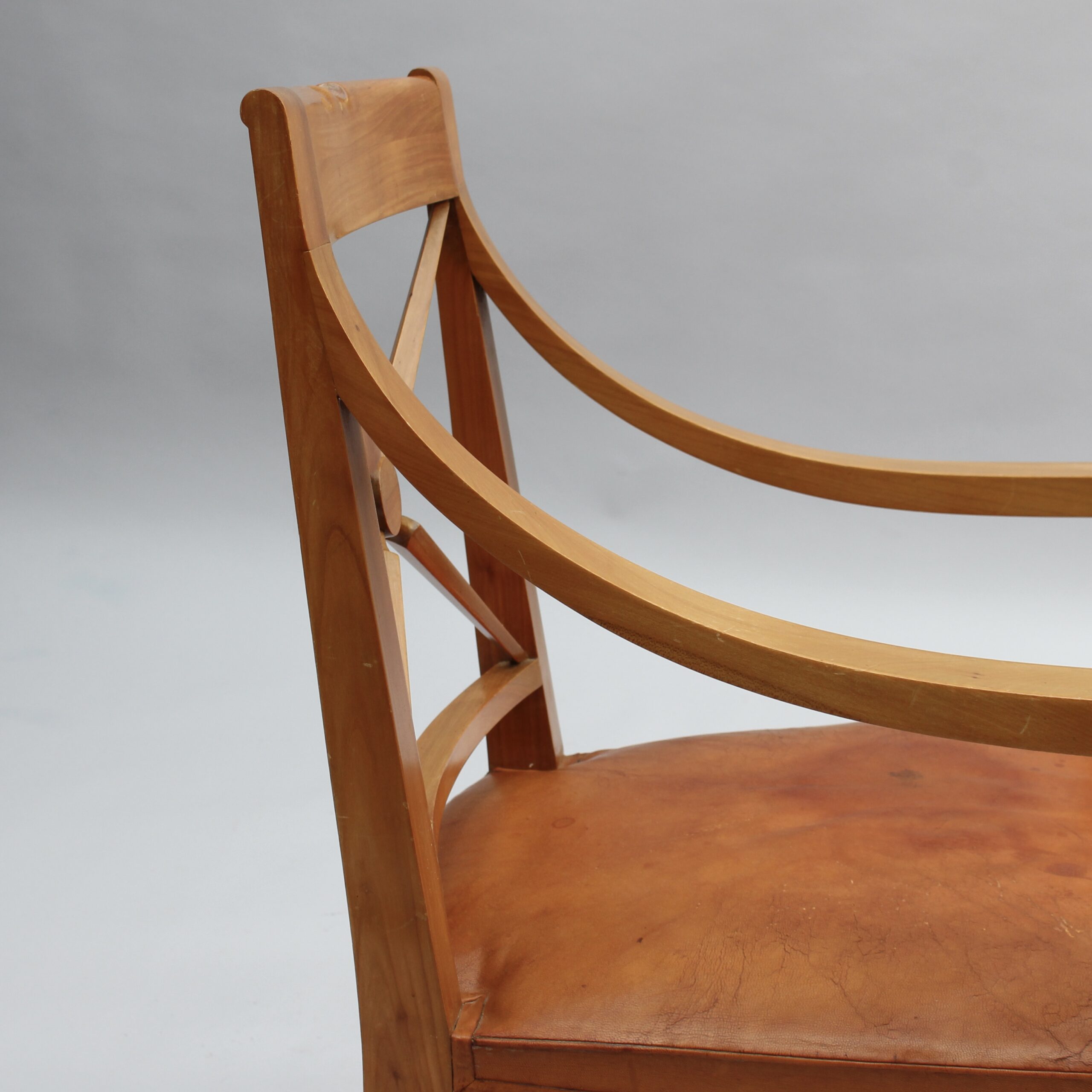 Pair of Fine French 1950s Cherry Armchairs by André Arbus - Image 21