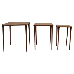 Set of Fine French 1950s Nesting Tables Attributed to André Arbus