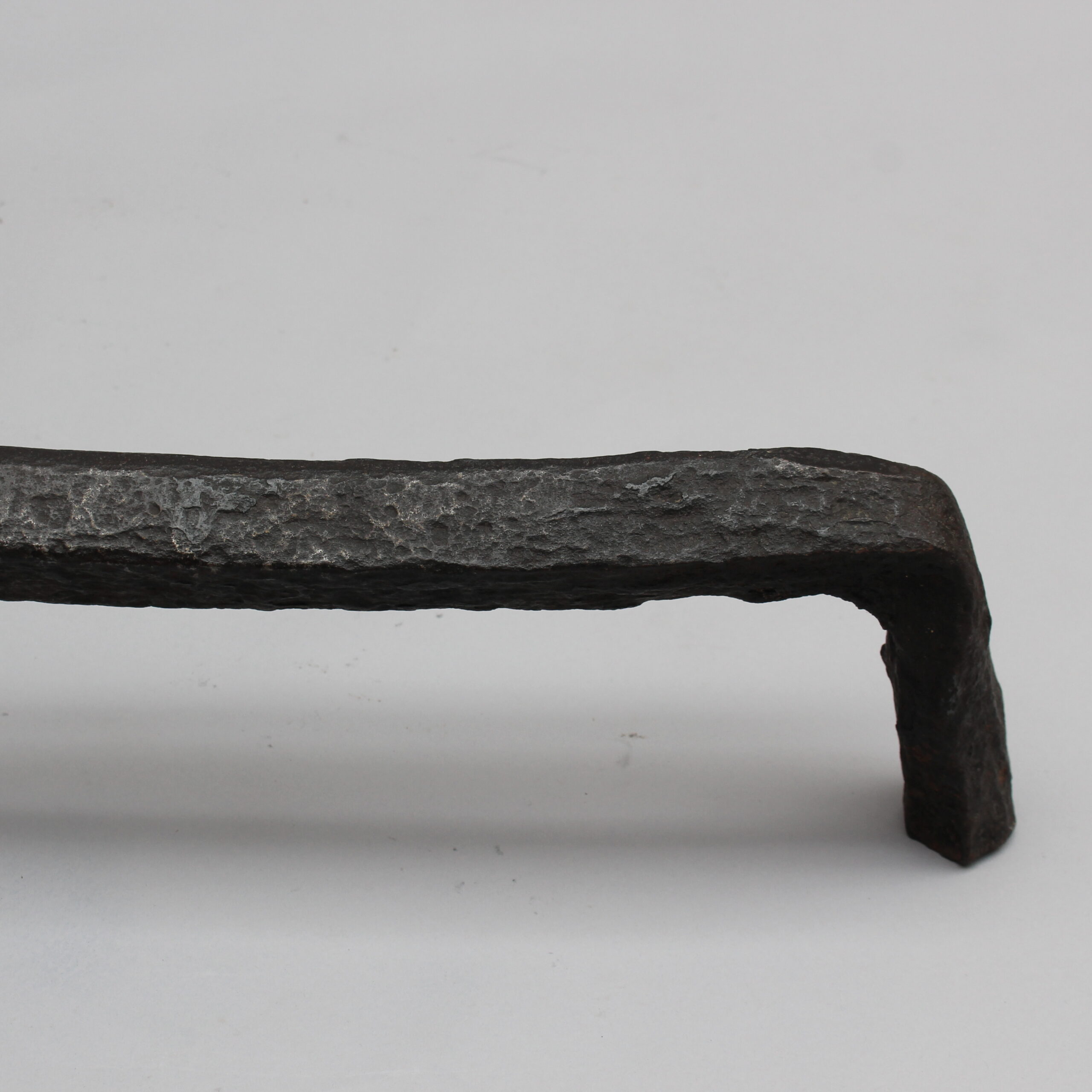 Pair of French 1950s Wrought Iron Sculptural Andirons Attributed to André Arbus - Image 9