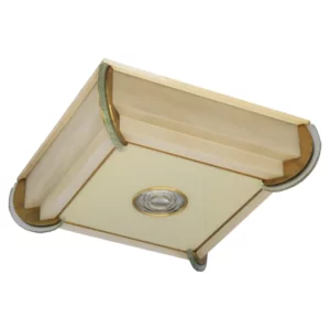 Fine French Art Deco Bronze and Glass Flush Mount by Jean Perzel (2 Available)